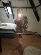 La Dress travelstof jurk panterprint maat M, Kleding | Dames, Jurken, Ophalen of Verzenden