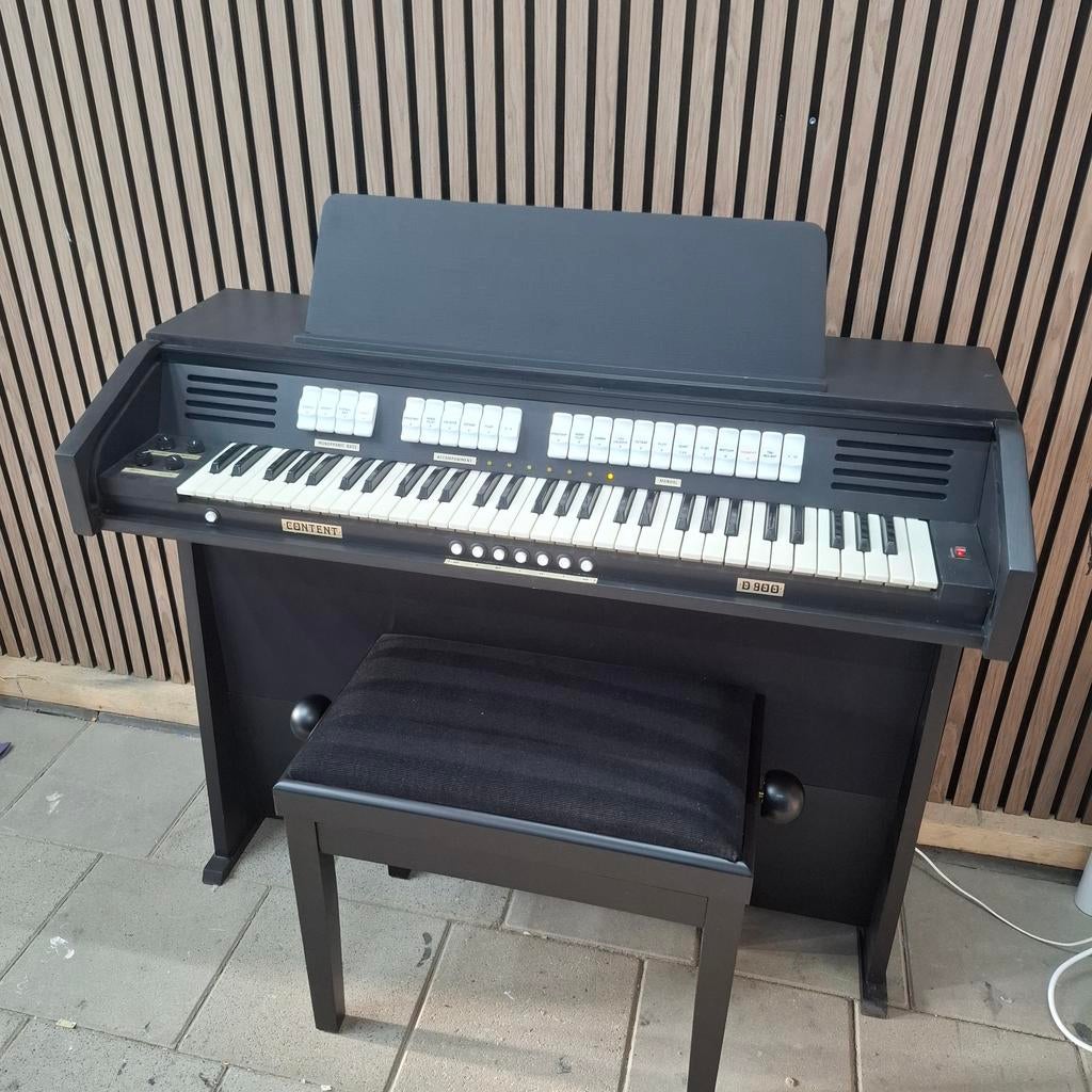 Content D 900 orgel met bankje, Muziek en Instrumenten, Orgels, Ophalen of Verzenden, Gebruikt, 1 klavier, Orgel