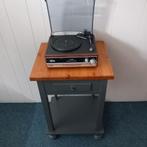 bijzet tafeltje 50 x 42 en 78 cm hoog, Ophalen, Overige materialen, Minder dan 55 cm, Gebruikt