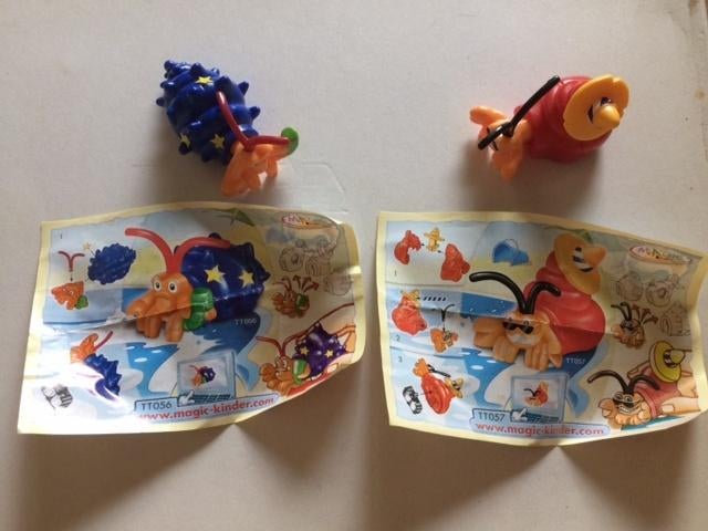 zeedieren TT056 TT057 Uit ferrero surprise eieren, Ophalen of Verzenden, Zo goed als nieuw