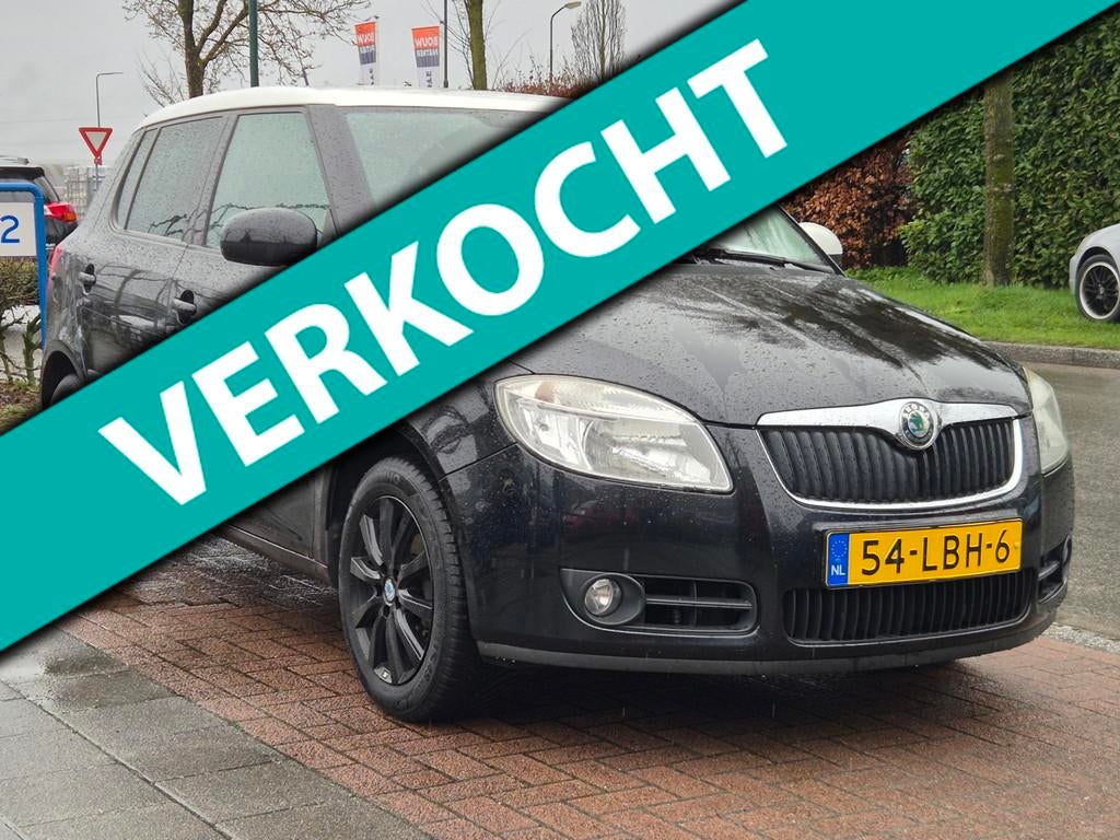 Skoda Fabia 1.4 Tour *Dlr.Onderhd| Clima| Cruise, Voorwielaandrijving, 4 cilinders, USB, Zwart