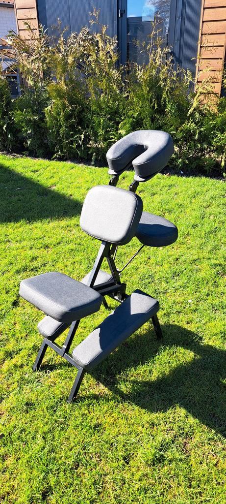 Professionele inklapbare massagestoel - Zwart, Sport en Fitness, Massageproducten, Zo goed als nieuw, Ophalen