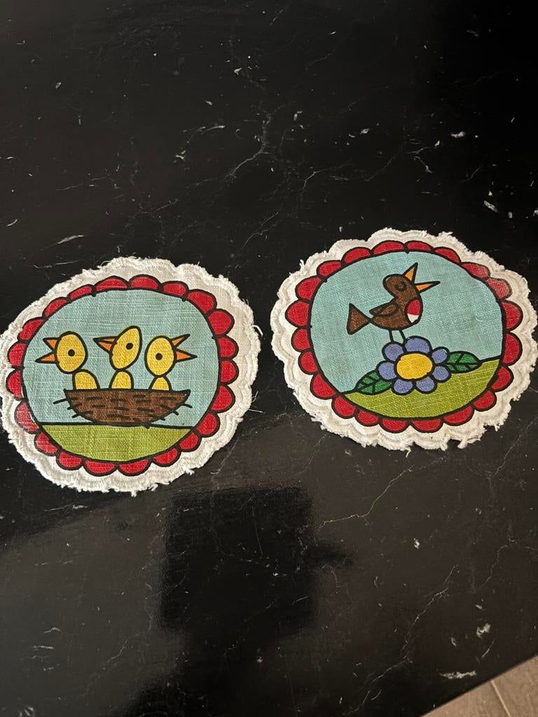 Babette Harms pannenlappen/onderzetters, Ophalen of Verzenden, Zo goed als nieuw, Glas of Kopje