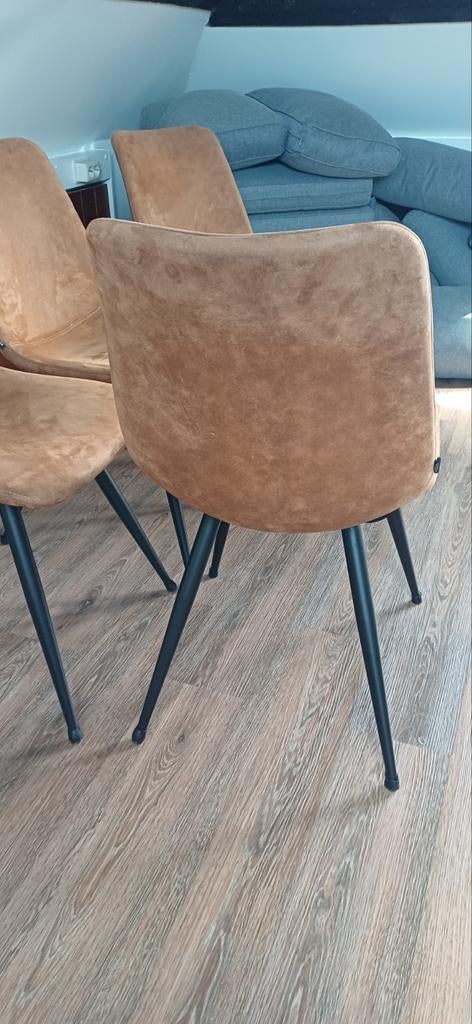 Vier bruine stoelen van MySofa, Huis en Inrichting, Stoelen, Ophalen