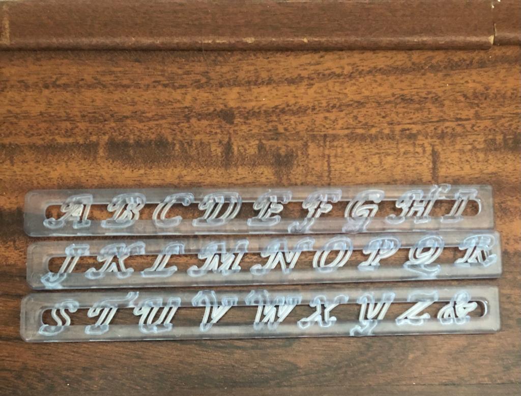 Letters uitstekers, Ophalen of Verzenden, Gebruikt, Taarten of Cupcakes, Versiering