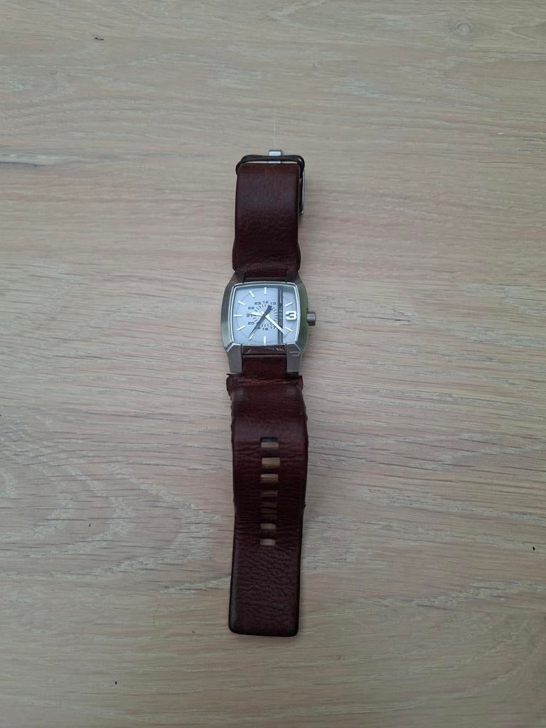 Stoere Diesel DZ1123 Herenhorloge, Overige merken, Staal, Polshorloge, Ophalen of Verzenden