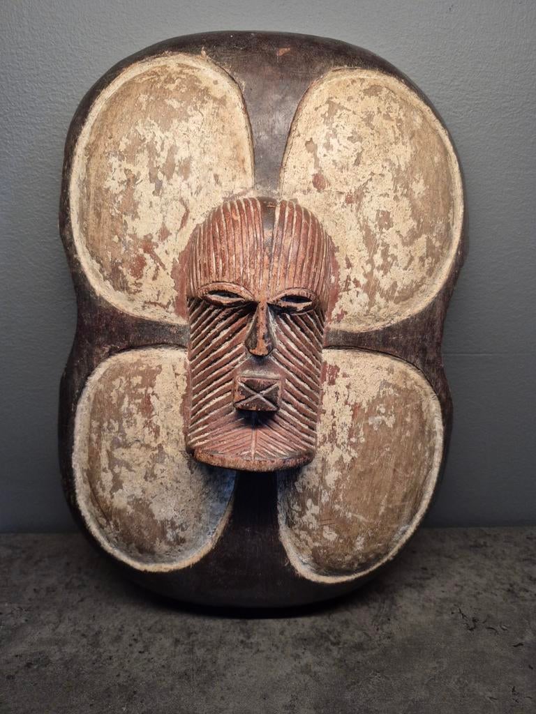 Zeer fraai Songye Masker / Schild, Antiek en Kunst, Kunst | Niet-Westerse kunst, Ophalen of Verzenden