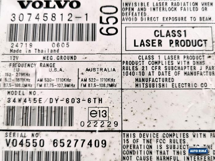 Radio CD Speler van een Volvo V70, Gebruikt, -, -, Ophalen of Verzenden