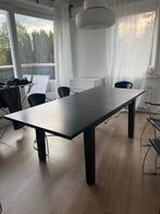 IKEA Eetkamertafel Zwart, Ophalen, Gebruikt, 50 tot 100 cm, 150 tot 200 cm