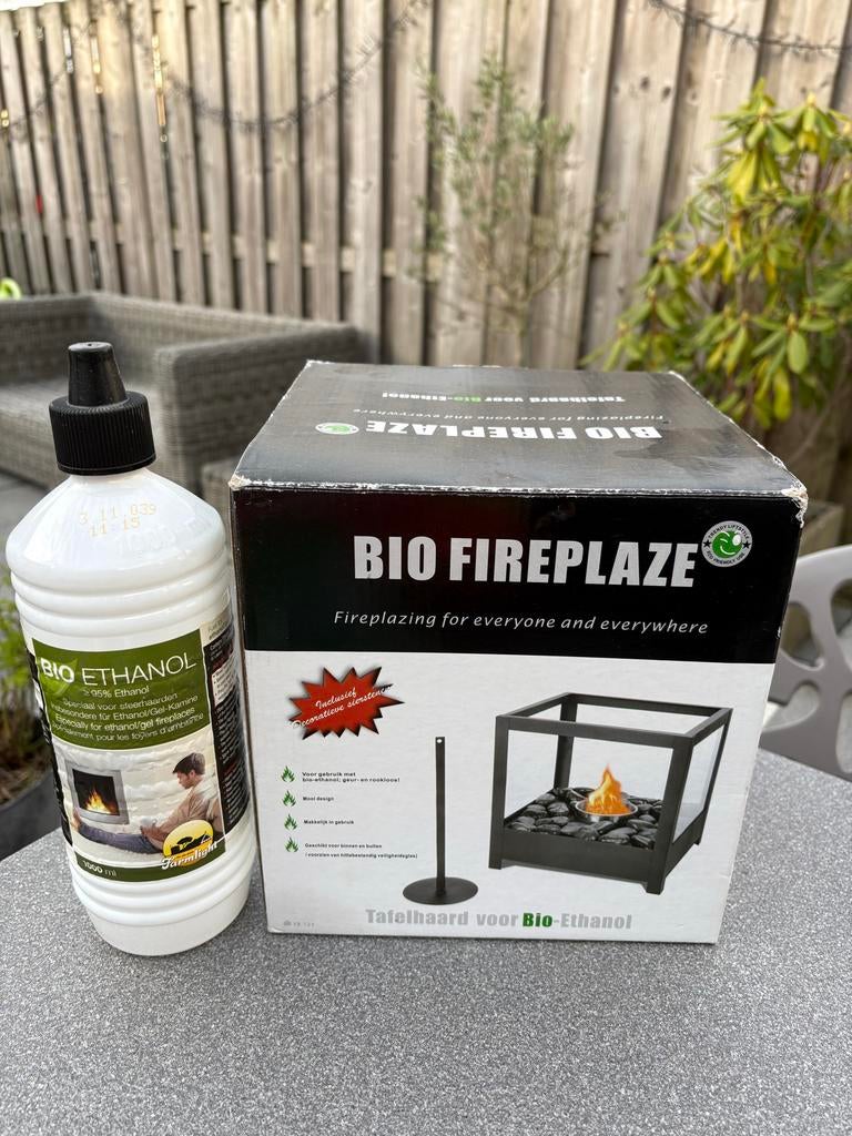 Bio Fireplaze Tafelhaard voor Bio-Ethanol, Huis en Inrichting, Haarden, Ophalen of Verzenden, Gebruikt, Vrijstaande haard, Gelhaard