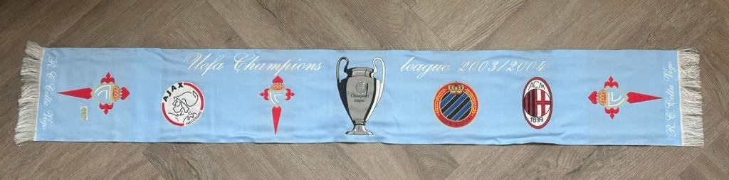 Champions League sjaal 2003/2004 , Ajax Brugge Milan Celta, Ophalen of Verzenden, Ajax, Vaantje of Sjaal