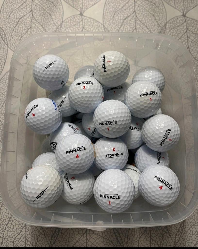 Pinnacle Rush golfballen wit 30 stuks AAAA kwaliteit, Ophalen of Verzenden, Zo goed als nieuw, Bal(len)