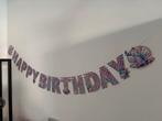 Happy birthday slinger zeemeermin, Ophalen of Verzenden, Zo goed als nieuw, Versiering, Verjaardag