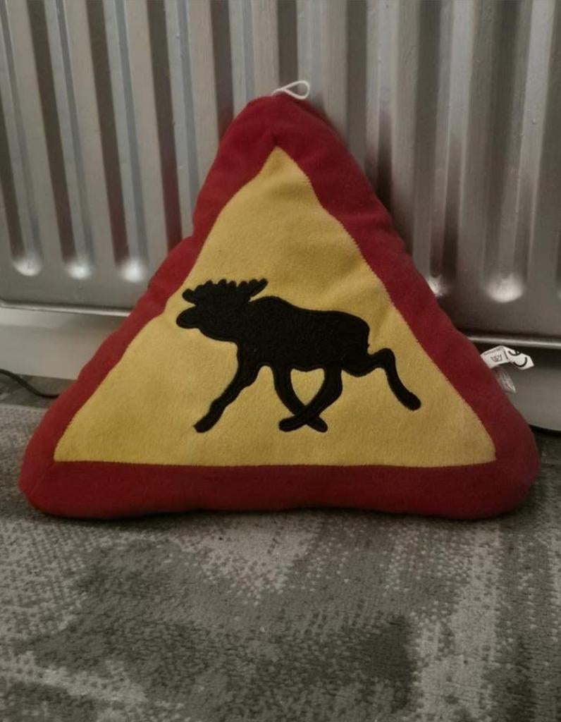 Kussentje Elandbord, Huis en Inrichting, Ophalen of Verzenden, Gebruikt, Rood, Overige vormen