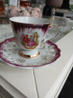 Vintage versailles lusterware kop en schotel uit de jaren 50, Ophalen, Zo goed als nieuw, Porselein, Kop en/of schotel
