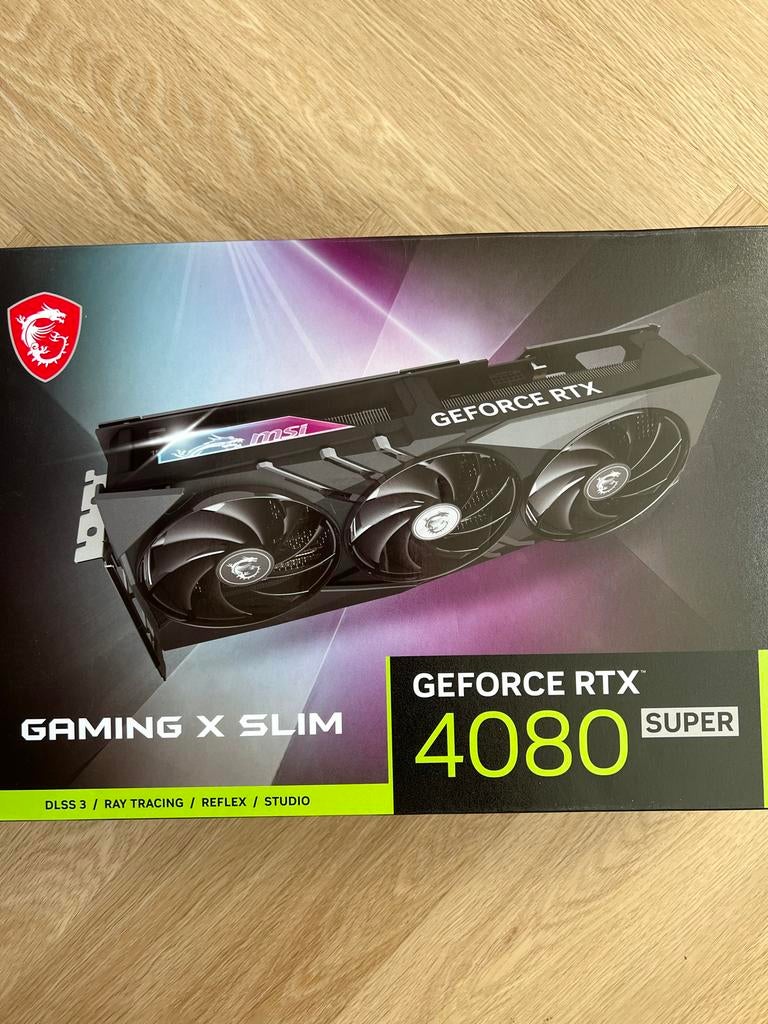 MSI GeForce RTX 4080 Super Gaming X Slim Videokaart, HDMI, GDDR6, PCI-Express 4, Ophalen of Verzenden