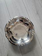 Verzilverde schaal met mooie bewerking - 26 cm, Ophalen of Verzenden