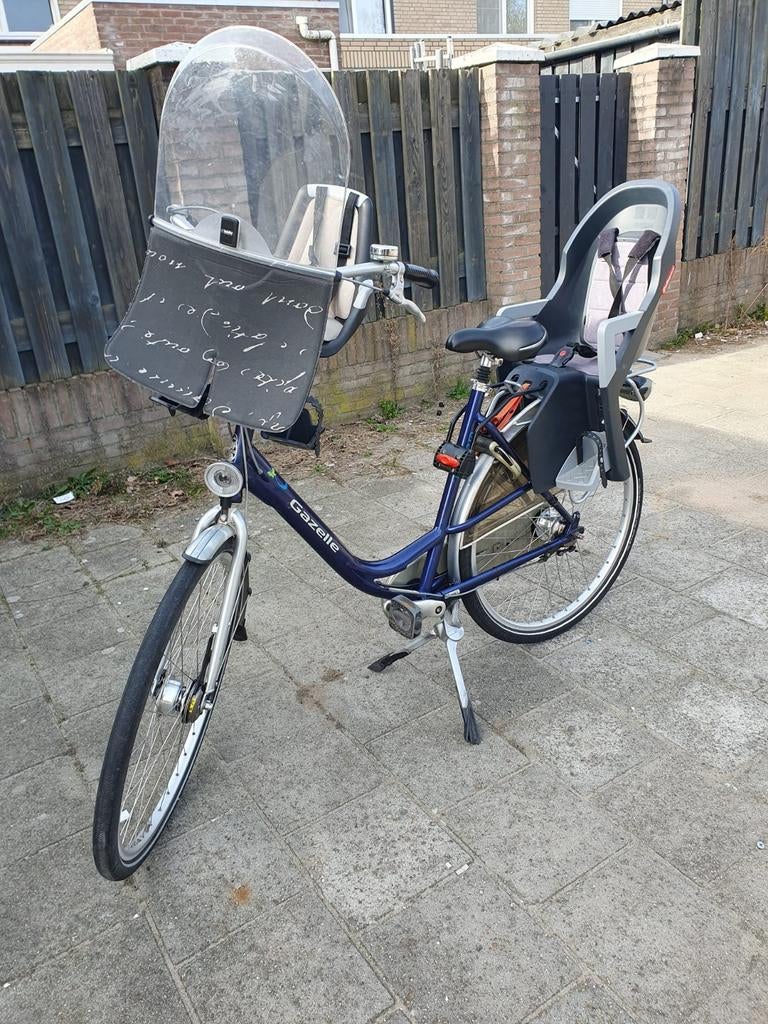 Moederfiets vertrouwelijk zeer goed. Merk van gazelle bloom., Fietsen en Brommers, Ophalen, 2 zitjes, Windscherm, 56 cm of meer