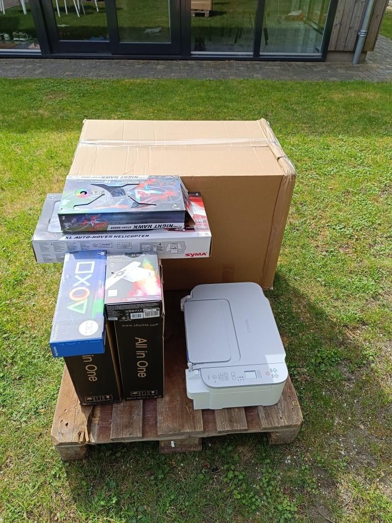 Pallet retour goederen + overstock, Ophalen, Gebruikt