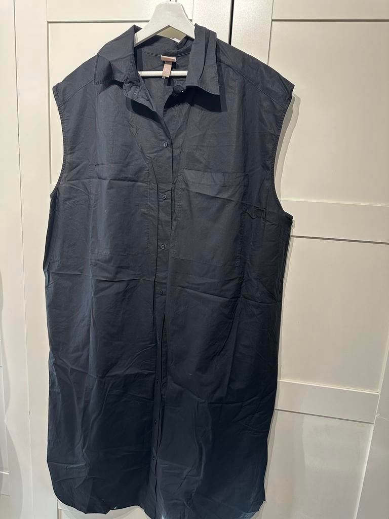 Nieuwe Mouwloze Blousejurk H&M - Zwart, Maat XL, Ophalen of Verzenden, Nieuw, Maat 46/48 (XL) of groter, Zwart