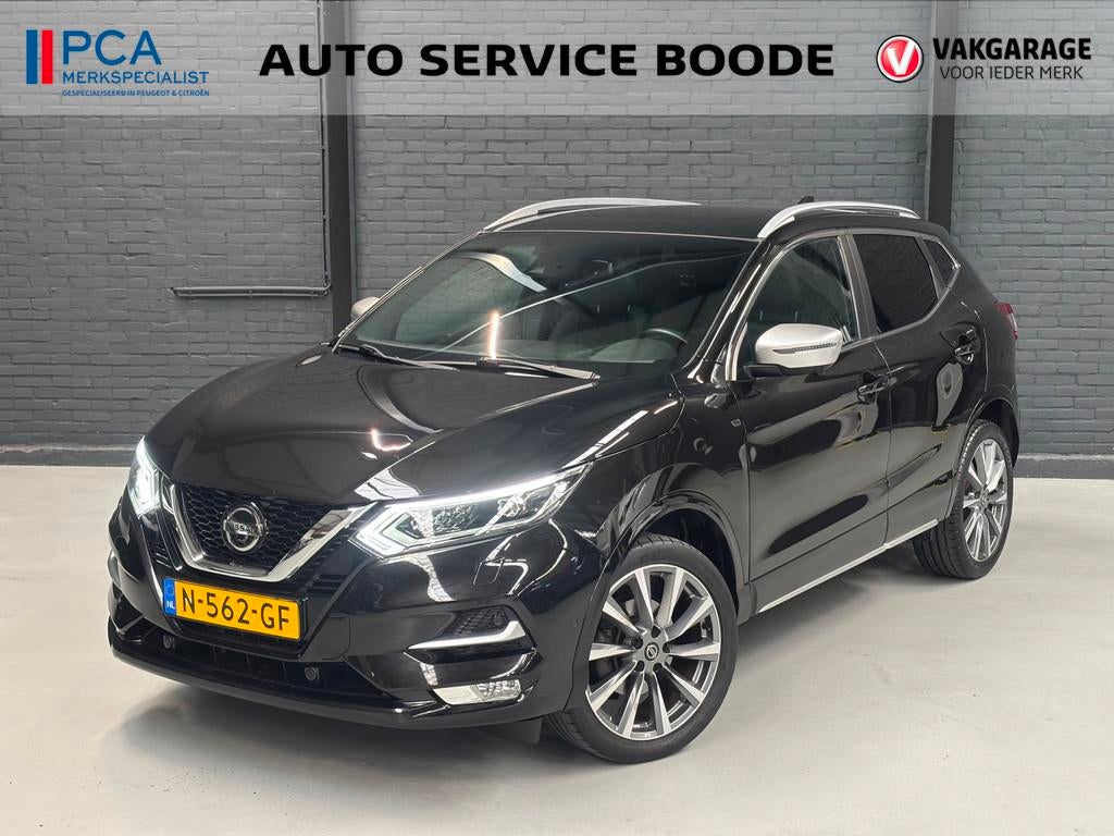 Nissan Qashqai 1.3 DIG-T (140pk) Tekna - leer - panoramadak, Auto's, Nissan, Bedrijf, Te koop, Qashqai, 360° camera, ABS, Adaptive Cruise Control