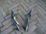 SLINGBACKS NIEUW ZWART LEDER 39 NU GRATIS VERZENDING POST, Pumps, Verzenden, Zwart, Nieuw