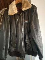 Leren piloten jas zeer mooie leder maat xl, Ophalen of Verzenden, Zo goed als nieuw, Maat 56/58 (XL), Bruin