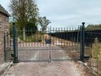 Smeedijzeren toegangspoort - draaipoort, Ophalen, Met poort, Gebruikt, Sierhekwerk
