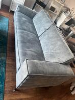 Twee Haco banken grijs blauw, Ophalen, Driepersoons, 75 tot 100 cm, Zo goed als nieuw