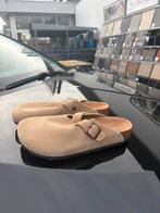Birkenstock Boston Clogs - Beige Suède, Ophalen of Verzenden, Zo goed als nieuw, Beige, Instappers