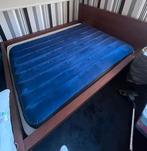 Houten bedframe met hoofdbord, Ophalen, Gebruikt, Bruin, Tweepersoons