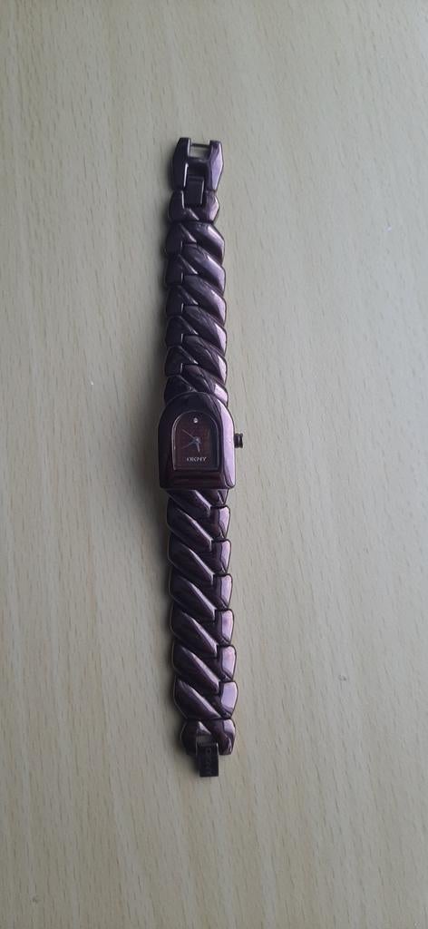 DKNY NY4227 Y2K Bronskleur Dameshorloge - Zo Goed Als Nieuw, Sieraden, Tassen en Uiterlijk, Horloges | Dames, Staal, Staal, DKNY