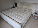 Boxspring bed Eastborn offwhite-beige, Ophalen of Verzenden, Gebruikt, Tweepersoons, 180 cm