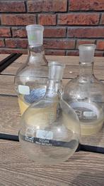 3 Vintage Schott DURAN Kolven 500ml(West-Germany) Decoratief, Antiek en Kunst, Antiek | Glas en Kristal, Ophalen