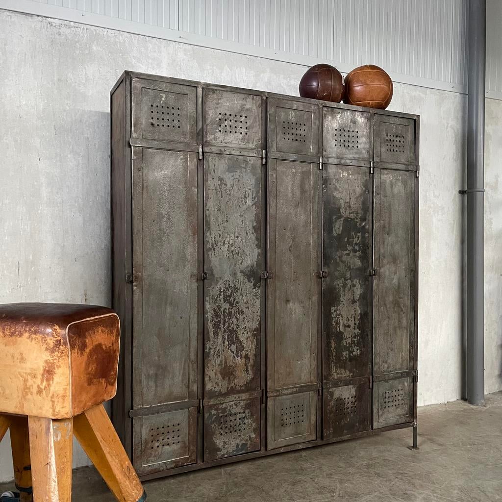 Oude lockerkast, vintage locker, industriële kast, Ophalen