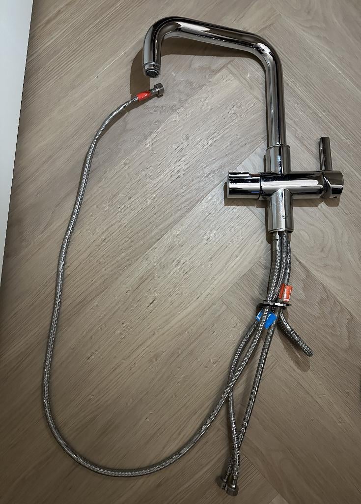 Grohe keukenkraan met uittrekbare slang, Ophalen of Verzenden, Gebruikt, Chroom, Kraan