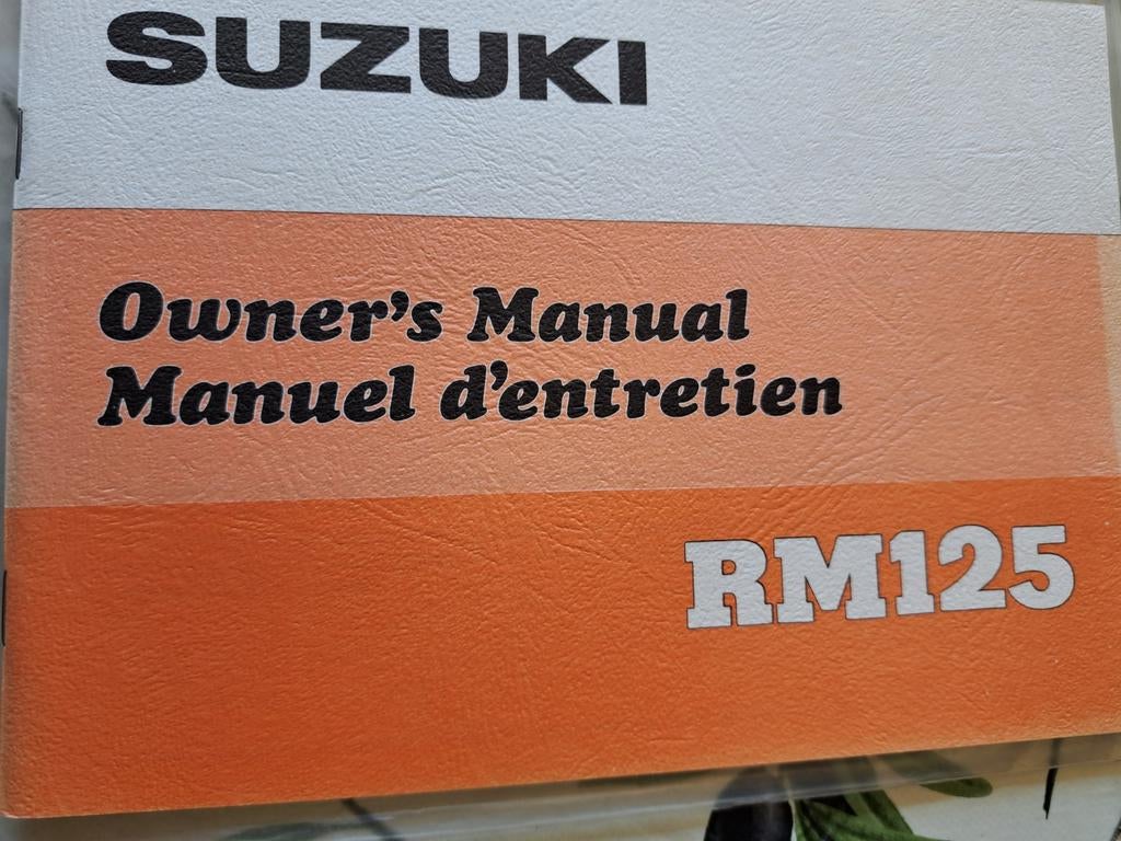 Suzuki 125RM Ownersmanual.., Motoren, Ophalen of Verzenden, Suzuki