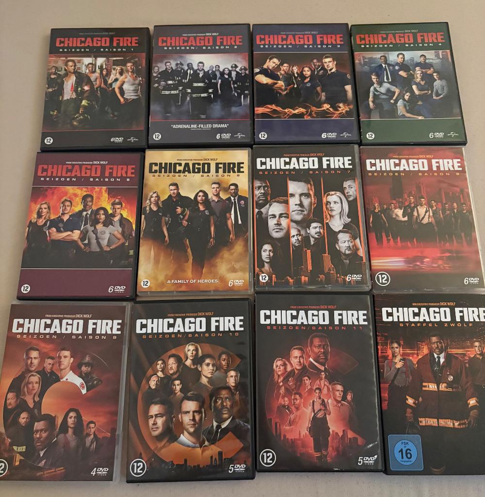 Chicago fire seizoen 1 t/m 12, Cd's en Dvd's, Dvd's | Tv en Series, Vanaf 12 jaar, Ophalen of Verzenden, Zo goed als nieuw, Actie en Avontuur