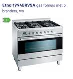 ETNA fornuis 1994BRVSA & afzuigkap, Ophalen, Gebruikt, 60 cm of meer, 4 kookzones