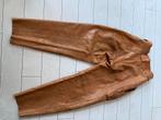 Mooie leren dames broek maat 36/38 kleur camel, Bruin, Ophalen of Verzenden, Maat 36 (S), Lang