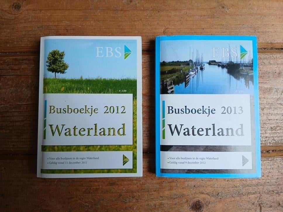 Dienstregeling EBS Waterland 2012 en 2013, Verzamelen, Spoorwegen en Tramwegen, Ophalen of Verzenden, Trein, Boek of Tijdschrift