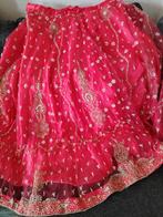 Choli Gagra  met top complete bewerkt, Kleding | Dames, Ophalen of Verzenden, Nieuw, Maat 42/44 (L), Overige typen