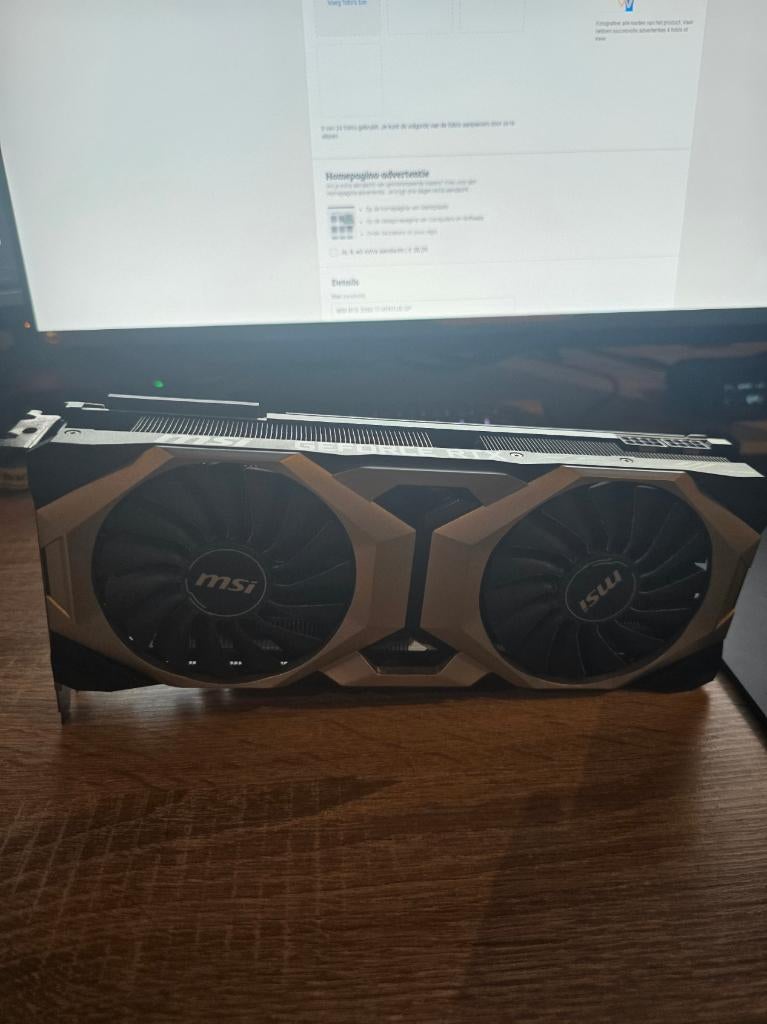 MSI GeForce RTX 2080 Ti Ventus, Computers en Software, Videokaarten, PCI-Express 3, Gebruikt, GDDR6, Ophalen of Verzenden