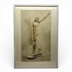 Wim Schumacher (1894-1986). Litho Stilleven met Christus, Ophalen of Verzenden