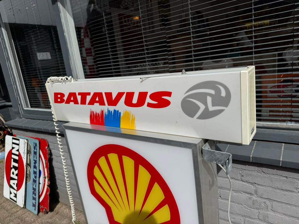Vintage Batavus Lichtbak Reclamebord - Uniek Item, Verzamelen, Merken en Reclamevoorwerpen, Ophalen, Gebruikt, ., Lichtbak of (neon) lamp