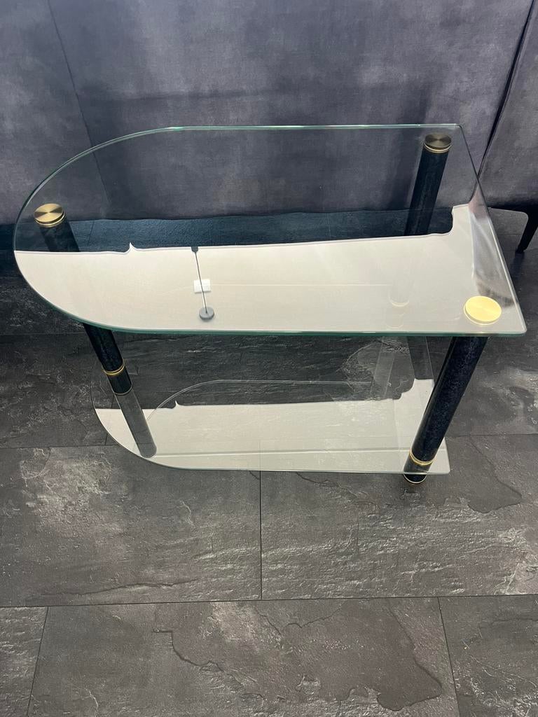 Glazen televisietafel, Minder dan 50 cm, 50 tot 100 cm, Ophalen of Verzenden, Minder dan 50 cm