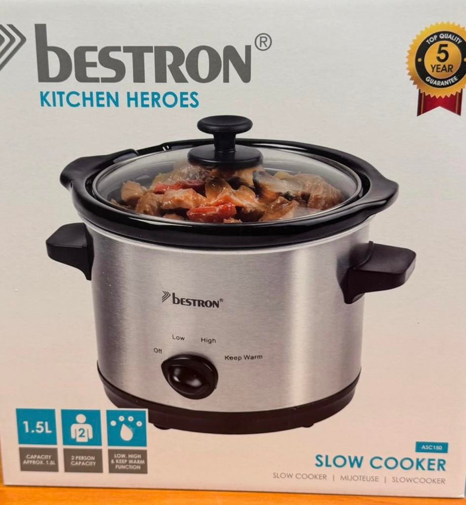 Slowcooker bestron, Witgoed en Apparatuur, Slowcookers, Ophalen, Zo goed als nieuw