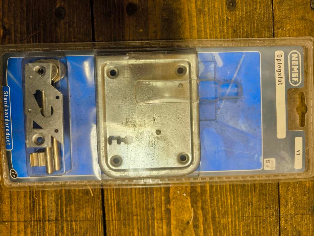 NEMEF oplegslot nieuw in de verpakking, Ophalen of Verzenden