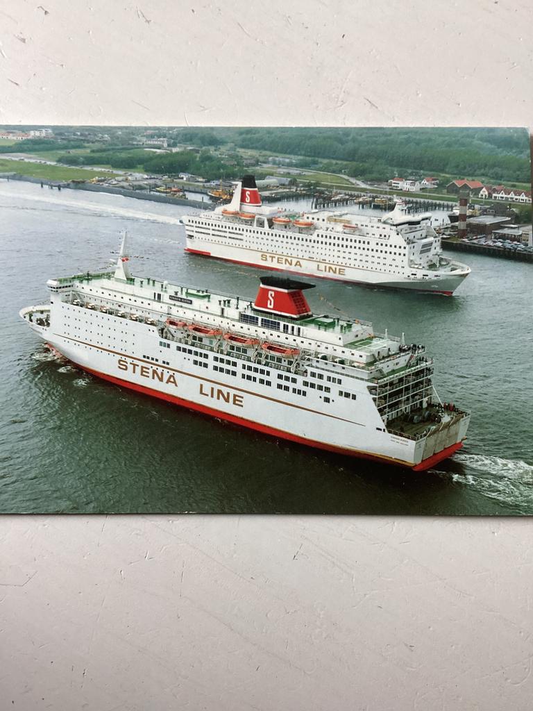 Ansichtkaart Stena Line, Verzamelen, Scheepvaart, Verzenden, Gebruikt, Kaart, Foto of Prent