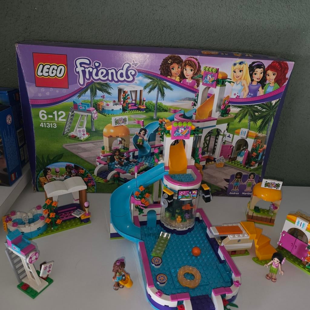 LEGO Friends 41313 Heartlake Zomerzwembad - Compleet, Kinderen en Baby's, Ophalen of Verzenden, Zo goed als nieuw, Overige typen